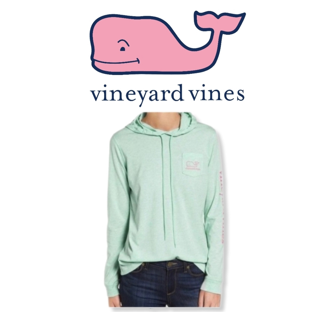 Vineyard Vines hooded long sleeve pocketed Unisex shirt